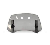 NOLLAM Motorrad Scheiben Windabweiser für Yamaha Tracer 7 GT 7gt Tracer 7,Verstellbarer Clip-on Erweiterung Windschutz Windschild Spoiler Frontscheibe Extension Zubehör, Gray- medium