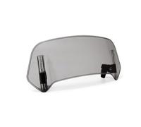 NOLLAM Motorrad Scheiben Windabweiser für Yamaha Tracer 7 GT 7gt Tracer 7,Verstellbarer Clip-on Erweiterung Windschutz Windschild Spoiler Frontscheibe Extension Zubehör, Gray- small
