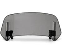 NOLLAM Motorrad Scheiben Windabweiser für Yamaha Xmax Xmax 125 250 300 400 XMAX300,Verstellbarer Clip-on Erweiterung Windschutz Windschild Spoiler Frontscheibe Extension Zubehör, Gray-Large