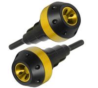 NOLLAM Motorrad Sturzschutz für Aprilia Tuareg 660/Tuareg660/660 ADV,Sturzpads Sliders Anti-Fallen Ball,Rahmen/Motor/Auspuff Crash Fallen Schutz Stick Protektoren Zubehör,Gold