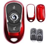 Nordecco Schlüsselgehäuse Passend für OPEL VAUXHALL INSIGNIA MK 2 INSIGNIA 2017 2018 B MARK 2 GRAND SPORT Opel Astra K Insignia B 2016-2022 Schlüssellose Fernbedienung 2/ 3 Tasten (Rot)