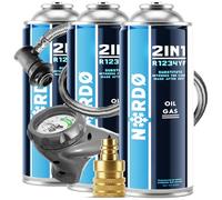 Nordo - R1234yf Kältemittel Gas mit Öl mit Schlauch und YF Adapter - Auto Klimaanlage Nachfüllen - 3 x 235 g - ECO