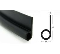 Notenprofil Dichtungsprofil Dichtprofil Keder Kotflügelkeder Gummi SMI NP4 EPDM