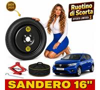 Notrad 16" Dacia Sandero Hybrid R16 inkl. Wagenheber & Tasche