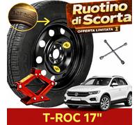 Notrad 17" VW Volkswagen T-Roc 5-Loch Wagenheber Schlüssel R17 DOT 2025 Top