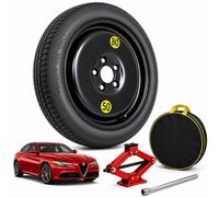 Notrad 18" Alfa Romeo Giulia, Wagenheber, Schlüssel, Tasche DOT 2025 125/70R18
