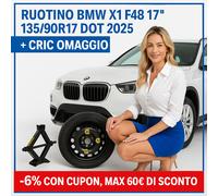 Notrad BMW X1 F48 17 " 135/90R17 Dot 2025 + Wagenheber 1.5T Gratis dazu ✅ ✅