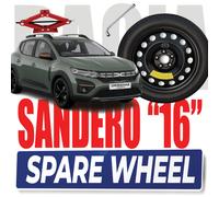 Notrad Dacia Sandero Stepway Rad Aus 16 Set Crick Wagenheber Schlüssel Tasche