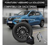 Notrad Dacia Spring 125/70 R15 2022-2026 Schwarz Stahlrad Mit Wagenheber Etui