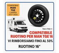 Notrad für Camper Man Tge 16" 5-Loch 155/90 Neu Kit