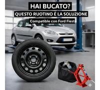 Notrad Für Ford Fiesta 125/70 R15 2002-2026 Mit Wagenheber Und Etui