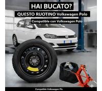 Notrad Volkswagen Polo 125/70 R15 2015-2026 Mit Wagenheber Und Etui