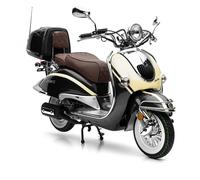 Nova Motors Retro Cruiser 50 Schwarz 45 Km/h Topcasehalterung Und Lackiertes Topcase
