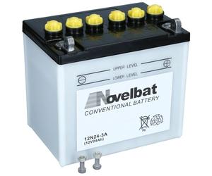 Novelbat 12N24-3A 12V 24Ah Batterie fr Rasentraktor Aufsitzmher