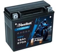 Novelbat 12V 18Ah AGM YTX20-BS Motorradbatterie