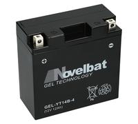 Novelbat GEL Motorrad Batterie YT14B-4 12V 12Ah 210A/EN GEL YT14B-4 GT14B-BS