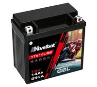 Novelbat YTX14L-BS GEL Motorradbatterie 14Ah 12V 250A/EN Harley Davidson HVT-03