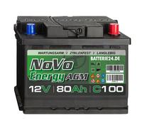 Novo Energy AGM Batterie 12V 80Ah