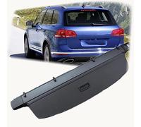 NOVSKI Einziehbarer Auto Laderaumabdeckung Rollo,für VW Touareg 2011 2012 2013 2014 2015 2016 2017 2018 Kofferraum Schutz Abdeckung Cargo Cover Dekoration Zubehör.