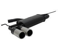 Novus Sportauspuff Endschalldämpfer 2x76 mm Stahl für Audi A3 Sportback 8P/Seat Leon 1P mit ABE