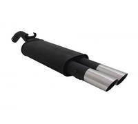 Novus Stahl Sport Auspuff Endschalldämpfer VW Golf 2 II 2x76 schräg Edelstahl