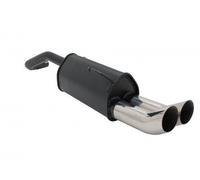 Novus Endschalldämpfer 2x76mm D-T-M Stahl für Seat Arosa-6H/6HS, Lupo +ABE