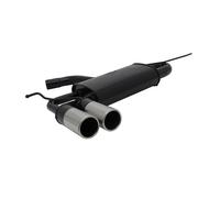 Novus Sportauspuff Endschalldämpfer 2x76 mm Stahl für Audi A3 Sportback 8P/Seat Leon 1P mit ABE