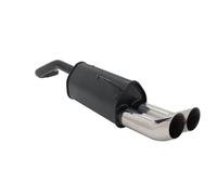 Novus Endschalldämpfer 2x76mm D-T-M Stahl für Seat Arosa-6H/6HS, Lupo +ABE