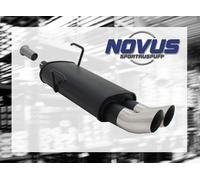 NOVUS SPORTAUSPUFF PEUGEOT 206 / 206 CC 2x76 DTM Endschalldämpfer