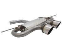 NOVUS EDELSTAHL SPORTAUSPUFF R32 LOOK FÜR VW GOLF 5 / Golf 6 2x100 MS-DESIGN