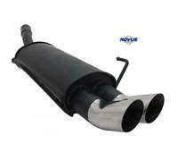 NOVUS Sportauspuff Endschalldämpfer 2x76mm D-T-M passend für OPEL ASTRA H + GTC