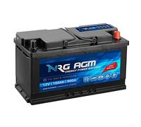 NRG AGM Autobatterie 100Ah 900A/EN 12V Start Stop Plus VRLA Batterie statt 92Ah 95Ah