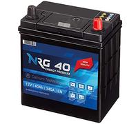 NRG ASIA Batterie 40Ah 12V Autobatterie Plus Pol Rechts ersetzt 35AH 38AH