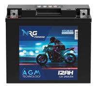 NRG YT12B-BS AGM Motorradbatterie 12Ah 12V 240A/EN 51001 YT12-B4 GT12B-4 CT12B-4