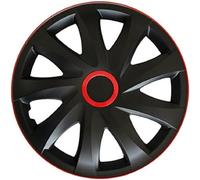 NRM KO256 Radzierblende Kando, Schwarz/Rot, 16 Zoll, 4er Set