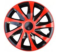 NRM Radzierblende DRACO 13 Zoll - Rot/Schwarz - 4er Set