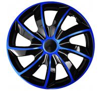 Radzierblende Quad schwarz/blau 17 Zoll 4er Set