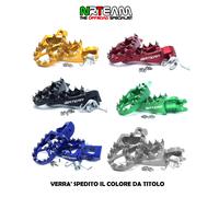 NRT Set Trittbretter Erhöht ergal Yamaha Wr 400 F 1998-2000 Blau