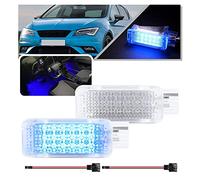 NSLUMO LED-Kofferraumbeleuchtung in Königsblau für Seat Leon MK3 5F 2012-2019 2 Stück LED-Modul Gepäckraumleuchten Fußraumbeleuchtung Ambientebeleuchtung