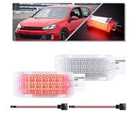 NSLUMO LED-Kofferraumbeleuchtung rot für V/W Golf T/iguan P/assat B5 B6 Touareg J/etta S/Cirocco III 2 x LED-Türinnenbeleuchtung Kofferraumbeleuchtung Fußraumbeleuchtung Handschuhfachbeleuchtung