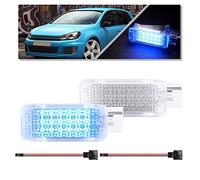 NSLUMO LED-Türinnenbeleuchtung blau für V/W Golf T/iguan J/etta P/assat B5 B6 Touareg S/Cirocco III 2x LED Fußraum Handschuhfach Kofferraumbeleuchtung Umgebungslicht