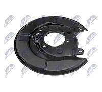 NTY SPRITZBLECH BREMSSCHEIBE HINTERACHSE LINKS PASSEND FÜR NISSAN QASHQAI