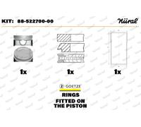 NÜRAL Reparatursatz, Kolben/Zylinderlaufbuchse für ROVER LAND LOTUS MG 88-522700-00