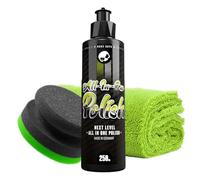 NUKE GUYS Autopolitur Set | 250ml Politur mit Versiegelung + Poliertuch + Polierschwamm | Zur Beseitigung leichter Kratzer mit Hochglanz Finish & Schutz | Auto Lackpolitur für alle Lackfarben