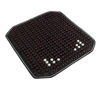 NUOBESTY Kühlendes Autositzkissen aus Naturholzperlen mit Ergonomischem Design Rutschfeste Unterlage Atmungsaktiv für Pkw Lkw Ganzjahres Sitzauflage