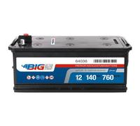 Nutzfahrzeugbatterie 140Ah BIG Premium 64036 12V 760A/EN Starterbatterie LKW