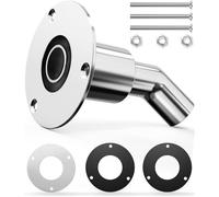 Nuyoah Dieselheizung Zubehör Diesel Standheizung Auspuff Edelstahl Durch Rumpf Auspuff Hautanpassung für 24mm Abgasschlauch Schiffsauspuff Dieselheizung Auspuffrohr für LKW Boot Auto