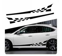 NYFDUAH Auto Seitenstreifen Aufkleber, Für Toyota Frontlander SUV 2022-2025 Auto-Seitenstreifen-Aufkleber, DIY-Seitenschweller UV-beständig, einfache Montage,Black