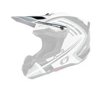 O' Neal 5 Series Polyacrylite Spike Visor Helm Blende Schirm weiß/schwarz Oneal