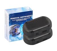 Oamger Auto Enteiser Elektromagnetisch, Elektromagnetische molekulare Interferenz Frostschutzmittel Schneeräumungswerkzeug, Scheibenenteiser Auto,Auto Kinetische Molekularheizung Enteisung (2 Pcs B)